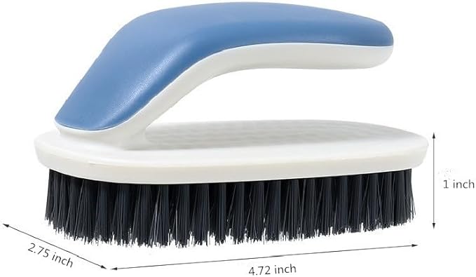 Laundry Scrub Brush 2 Pack Soft Bristle Brush Shoe Cleaning Brush for Stains Clothes Scrubbing Brush Household Cleaning Tool for Bathroom Countertop Bathtubs (Yellow)