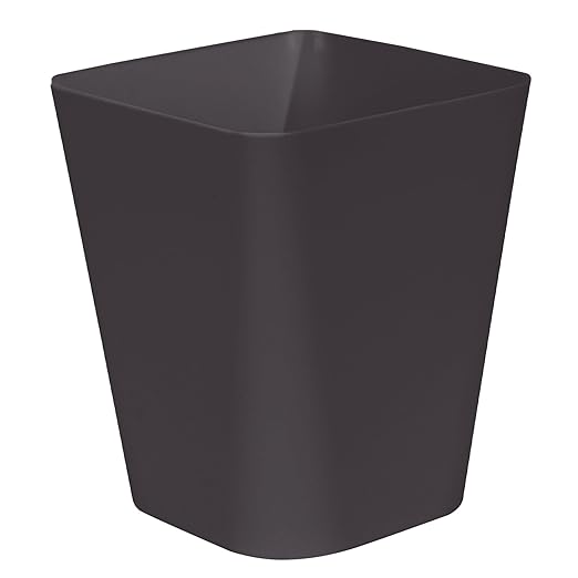 ZXJ Small Trash Can - Waste Basketbin - 1.8 Gallon -Coffee Color - Bathrooms, Laundry Room, Kitchens, Offices