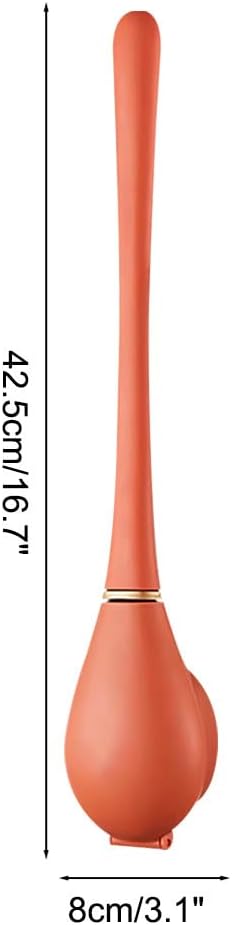 Silicone Toilet Brush & Holder Set, Deep Cleaning Wall Mounted Toilet Cleaner with Base & Adhesive Sticker for Home Bathroom