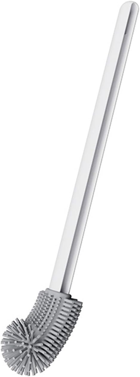 Bendable Silicone Toilet Brush, Flexible Head for | Ergonomic Grip, Bowl Replacement Tool