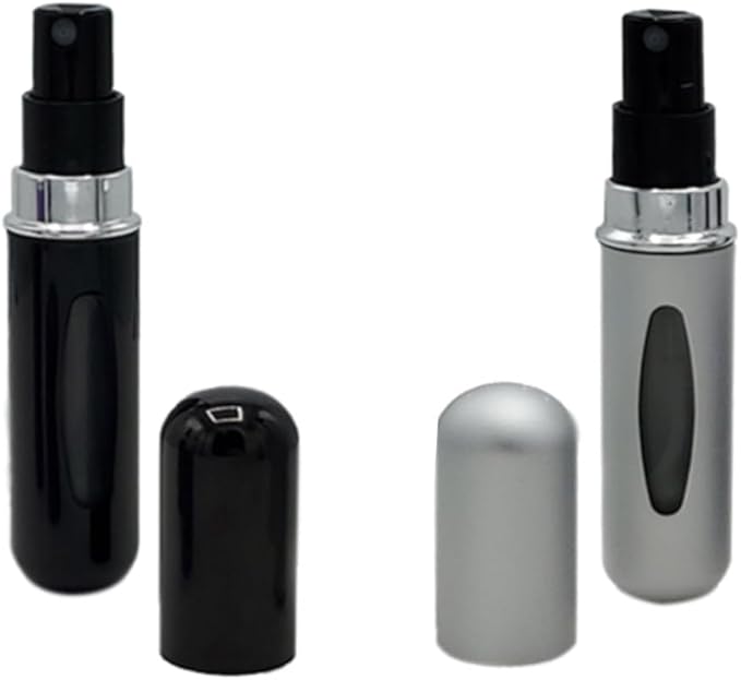 Portable Perfume Storage Bottle Refillable atomizer spray compact travel size up to 70 sprays easy refill fine mist TSA approved leak proof (Gold)