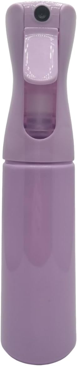 Continuous Fine Mist Spray Bottle for Hair (10.1oz / 300ml) – Ultra Fine Sprayer for Hair-Styling, Barber, Cleaning, Plants, Pets & Salons - ((Purple))