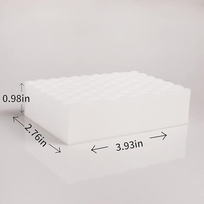 Magic Sponges Eraser,10 Pack Melamine Sponge in Bulk,2X Density,Long Lasting,Cleaning Sponge for Kitchen, Bathroom,Bathtub, Sink,Furniture, Wall Cleaner (White, 3.93x2.76x0.98in)