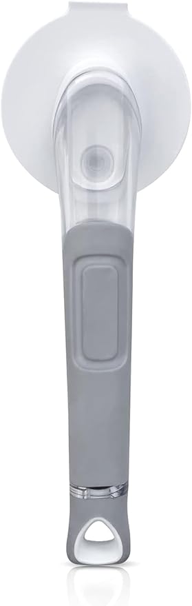 The Original Smiling Handle with Soap Dispensing for Scrub Daddy (Reg. TM) Sponge and Scrub Moji Sponge (White)