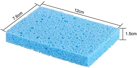 Chuangdi 12 Pcs Sponges Kitchen Bulk Non Scratch Cellulose Sponges Kitchen Assorted Colors for Washing Dishes, 4.7 x 3 Inch(1.5 cm in Thickness)