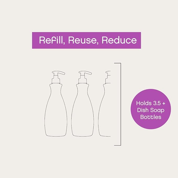 AspenClean Natural Dish Soap and Refill Lavender and Lemongrass - 100% Natural, Organic, Baby-Safe, Pet-Friendly, Vegan, Cruelty-Free, Biodegradable - EWG VERIFIED & EcoCert Certified