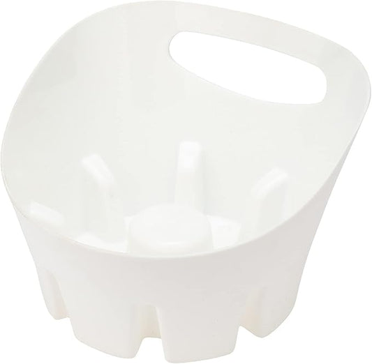 JS Jackson Supplies Universal White Plastic Drip Tray for Toilet Plunger