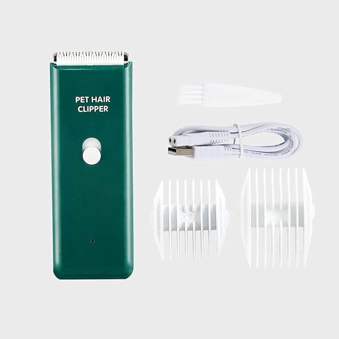 Grimgrow Dog Cat Home Hair Waterproof Clipper Portable Electric USB Rechargeable Pet Grooming Tools Low Noise Shaver Cordless Trimmer for Small and Large Pets