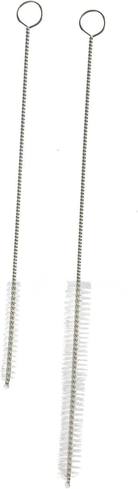 Juvale Stainless Steel Straw Cleaner Brush Set - Extra Thin Straw Cleaner, 2 mm Nylon Bristles - Bottle Brush Cleaner, Extended Reach - Water Bottle Cleaning & Smoothie Tube Tool - Pack of 8, 2 Sizes