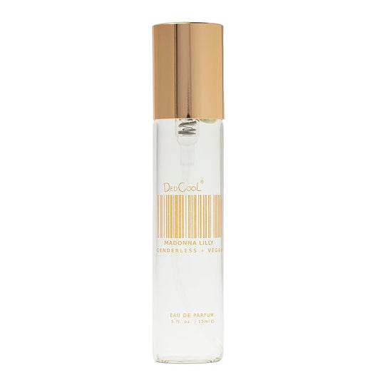DedCool Eau de Parfum (Madonna Lilly - 0.5 fl oz) With Notes of Black Pepper, Sandalwood, Bergamot, Perfume for Men and Women, Luxury Fragrance, with Essential Oils, Non-Toxic, Fragrance For All