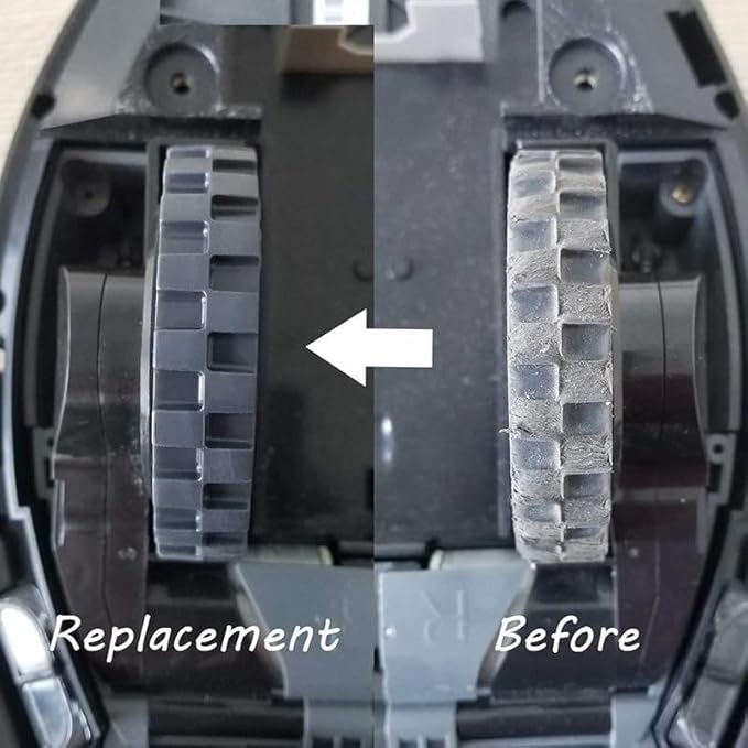 roomba Wheel Replacement for iRobot Roomba s9 (9150) and s9+ (9550) Series Robot Vacuums (Includes 2 Side Brushes, 4 Drive Wheels, 2 Dust Bags, 1 Screwdriver)