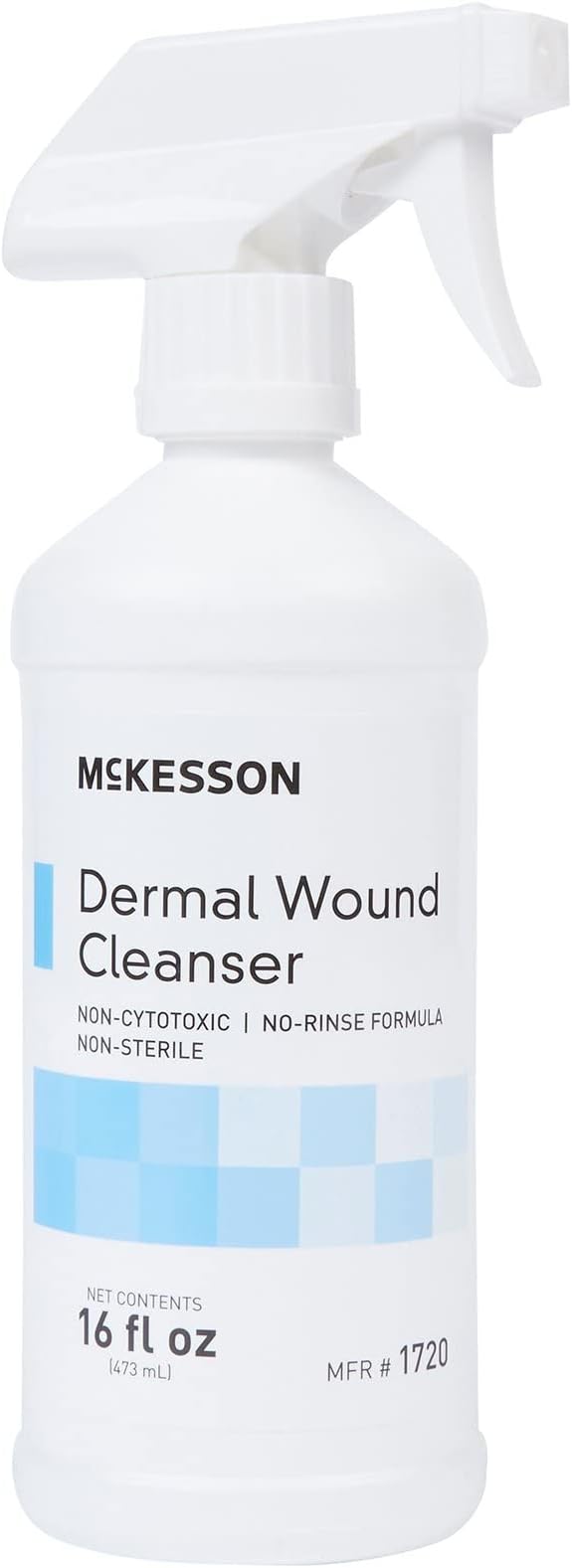 McKesson Dermal Wound Care Cleanser Spray, 16 oz [1 Count] First Aid Wash Solution for Minor Injuries, Cuts, Burns, Scrapes, Sores