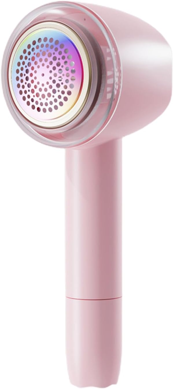 Fabric Lint Shaver, Clothes Fuzz Shaver, USB Powered Shaver and Lint Brush 2 in 1, Laundry Supplies to Remove Fuzz, Lint Balls, Pills On Clothes, Sweater, Seat Mat, Sofa, Furniture, Bedding (Pink)