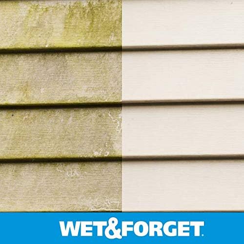 Wet & Forget Moss, Mold, Mildew, & Algae Stain Remover Multi-Surface Outdoor Cleaner Concentrate, Original, 64 Fluid Ounces (2 Pack)