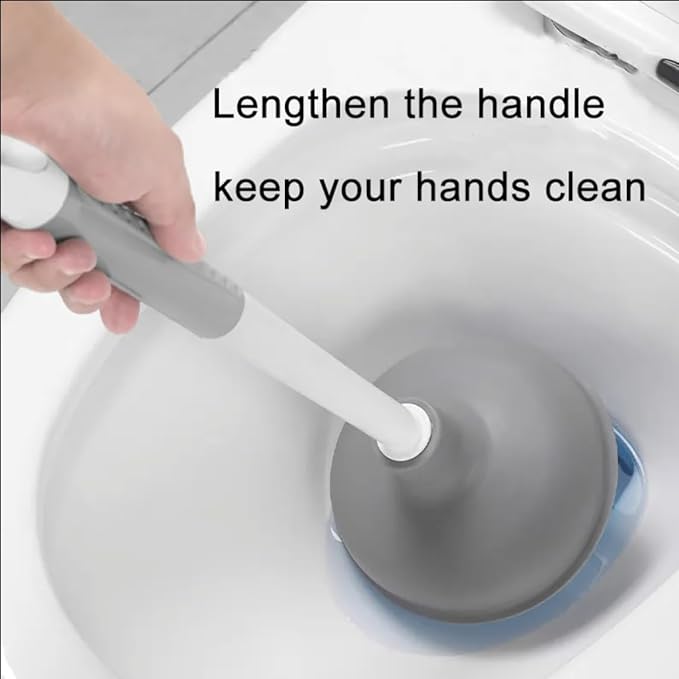 Toilet Plunger Bowl Brush 4 in 1 Combo with Holder Keep Your Bathroom Spotless with Our Toilet Bowl Brush (Set of 1) Number of Item 4