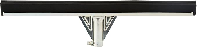 Restaurantware-SQUEEGEE ONLY: Clean Tek Professional 21.75 Inch Floor Squeegee, 1 Broom With Double Rubber Blade - Handle Sold Separately, Heavy-Duty, Steel Wiper For Concrete Floor