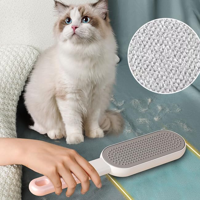 Multi-Function Travel Size Lint Brush for Clothes - Efficient Lint Remover & Pet Hair Collector for Dogs & Cats (Blue)