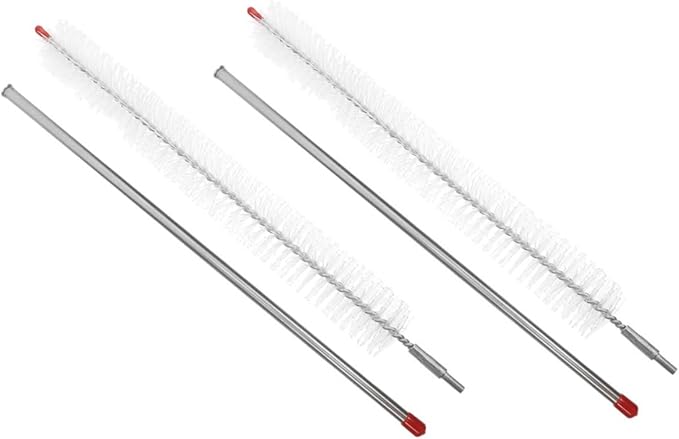 SKISUNO 2pcs Long Handle Stainless Steel Washing Machine Cleaning Brush Detachable Lint Tool for Dryer Refrigerator Household Appliances Easy Assembly Scratch Resistant Versatile Cleaning