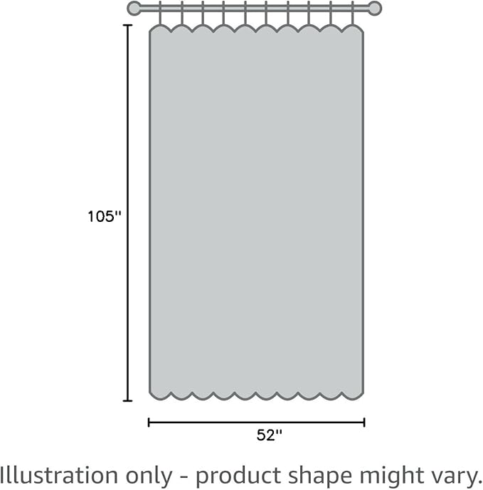Full Black Out White Window Curtain, 105 Inches Long 2 Panels Set for Living Room, Cotton Textured Long Blackout Curtains with Backing Thermal Insulated Drapes for Nursery Bedroom Pure White