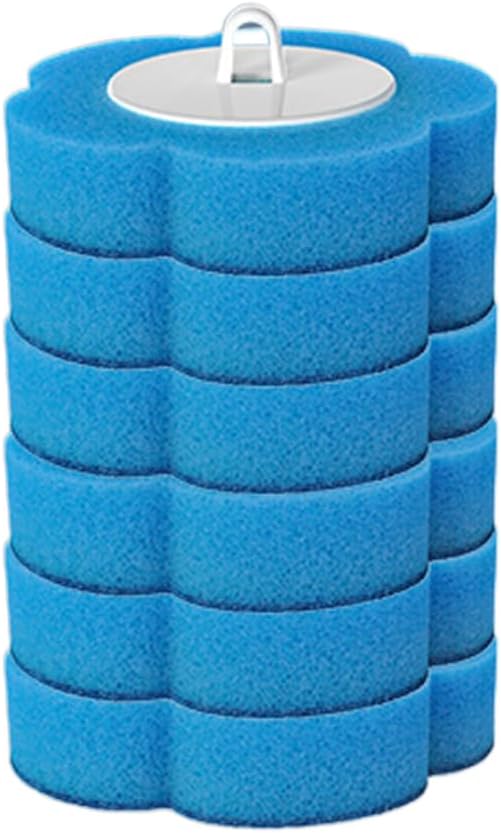 Disposable Toilet Brush, Toilet Brush Holder, Compact Wall Mounted DisposableToilet Cleaning System for Modern Bathrooms, Hygienic Toilet Cleaner for Families (Ocean Scent-6PCS)