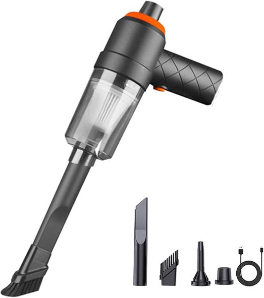 BGGJJ Car Vacuum Portable Cordless, Handheld Vacuum Cordless with 30Mins Rechargeable Battery, 90W High Power, Small Handheld Vacuum Cleaner for Car, Home, Pet Cleaning,Office. (ImageColor)