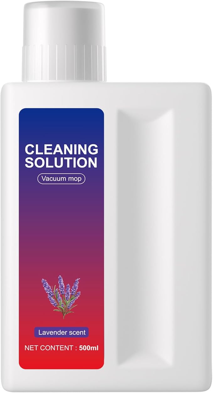 Nukisa Lavender Floor Cleaning Solution Compatible with Dreame Wet & Dry Vacuum and Robot， Residue & Streak Free,Suitable for All Robot Vacuum Cleaners and Wireless Wet Dry Dual-Use Vacuum Cleaners