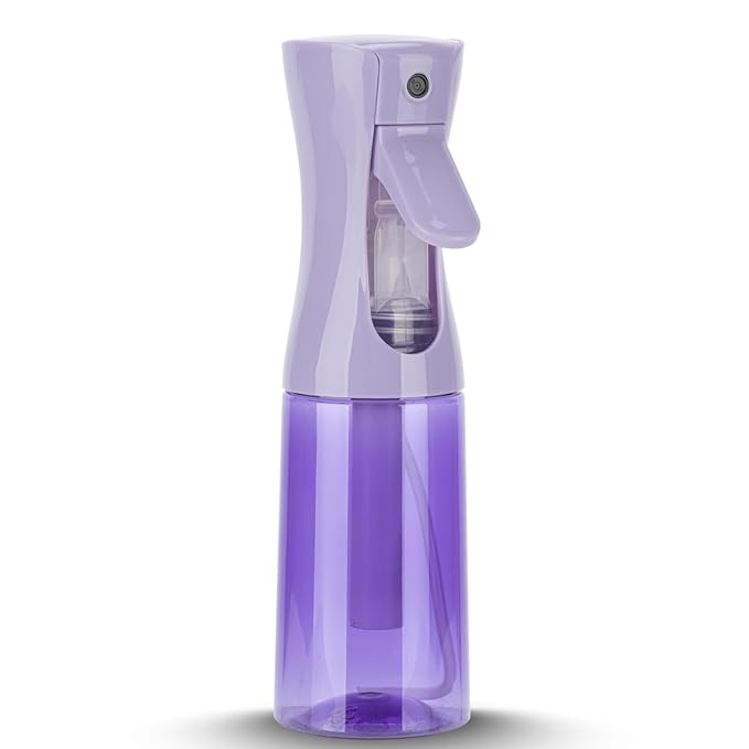 Continuous Mist Spray Bottle for Hair, Face & Plants (6.8oz/200ml) - Ultra Fine Travel-Size Water Mister for Salons, Cleaning, Pets & Skincare Leakproof Design
