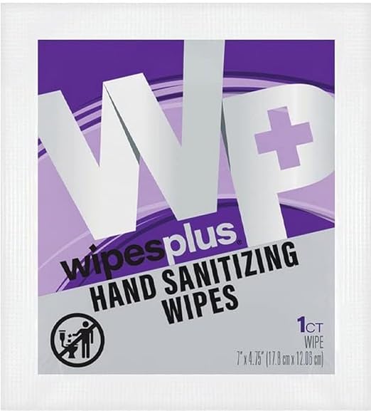 WIPESPLUS Hand Sanitzing Wipes, Alcohol Wipes, Individual Sachets for Home and Business, 2000 Count