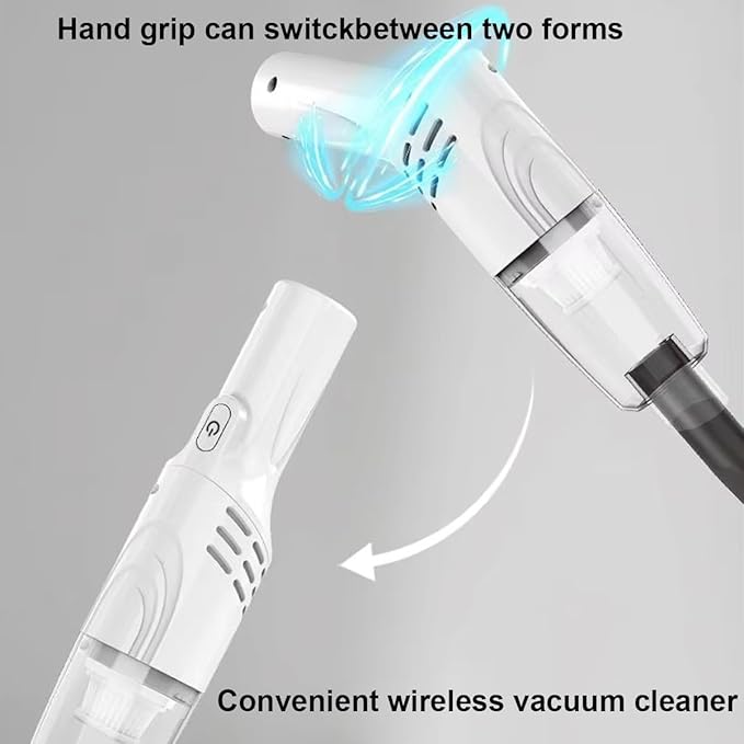 2026 New Stick Vacuum Cordless Rechargeable, Carpet Shampooer Machine Deep Cleaner, Cordless Vacuum Cleaners for Home, Powerful Smart 2-in-1 Vacuuming & Mopping for Car, Office & Home Cleaning (1Set)
