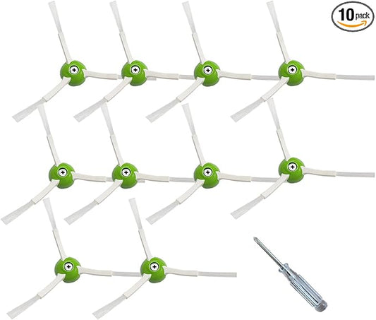 PELLYDA Replacement Parts, Replacement Side Brushes for irobot Roomba i,e&j Series,i3 i3+ i4 i6 i6+ i7 i7+ i8 i8+ E5 E6 E7 Vacuum Cleaner(10 Pack Edge-Sweeping Side Brushes)