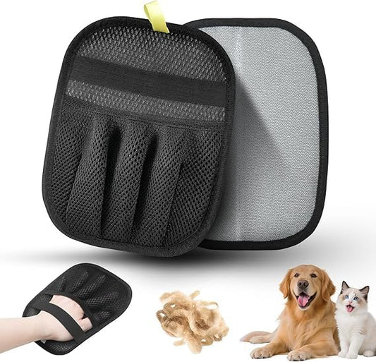 AOUDADPET Pet Hair Removal Gloves for Cats and Dogs Five-Finger Electrostatic Pet Hair Gloves Newly Upgraded Pet Hair Removal Tools Suitable for Laundry,Couch,Carpet,Car Seat