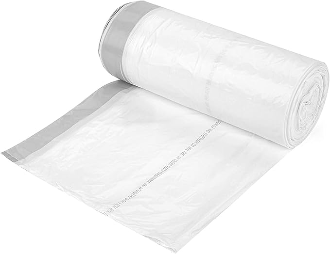 Ultrasac 13 Gallon 1.2 MIL White Drawstring Trash Bags - 23.75" x 32" - Pack of 200 - Fits simplehuman P