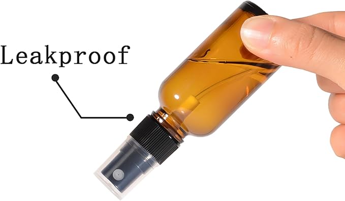 1oz Spray Bottles,Refillable Empty Glass Bottle with Small Fine Mist for Hair,Essential Oil,Plants, Cleaning Solutions(3 Pack)