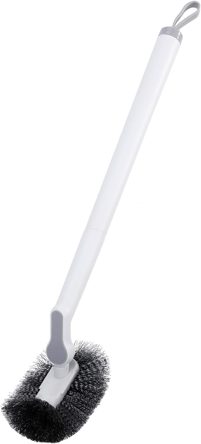 GENERIC Long Handle Toilet Brush Portable Bathroom Cleaning Brush,Assembled,Wall Mounted,No Dead Angle Cleaning,Household Cleaning(Gray)