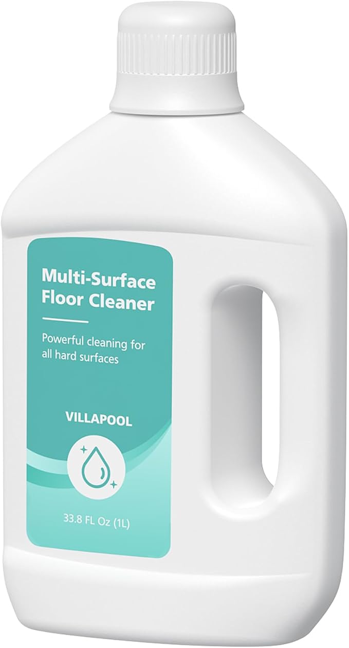 VILLAPOOL Floor Cleaning Solution Compatible with Dreame All Robot Vacuums & Wet Dry Vacuums, Residue-Free Multi-Surface Cleaner, 33.81 Fl Oz Original Scent