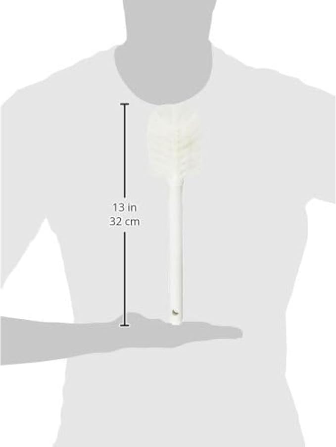 SPARTA 367600TC02 Plastic Household Dish Brush, Dish Brush, Dish Scrub Brush With Lightweight Or Break Resistant? For Cleaning, 11 Inches, White