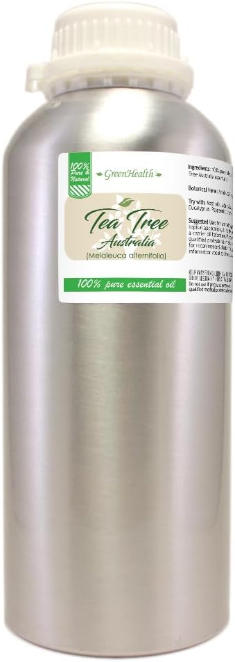 Tea Tree (Australia) Essential Oil - 100% Pure Essential Oil - 32 fl oz - Aluminum Bottle - GreenHealth