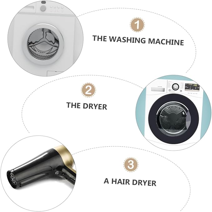 PACKOVE Washing Machine Cleaning Brush Extended Handle Dryer Vent Cleaning Tool Multi-Purpose Brush for Home and Kitchen Use Stainless Steel Rod
