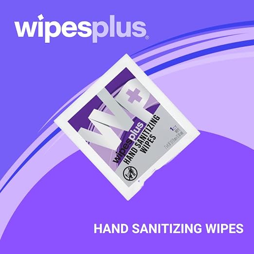 WIPESPLUS Hand Sanitzing Wipes, Alcohol Wipes, Individual Sachets for Home and Business, 2000 Count