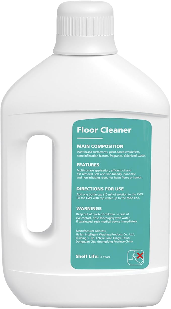 VILLAPOOL Floor Cleaning Solution Compatible with Dreame All Robot Vacuums & Wet Dry Vacuums, Residue-Free Multi-Surface Cleaner, 33.81 Fl Oz Original Scent