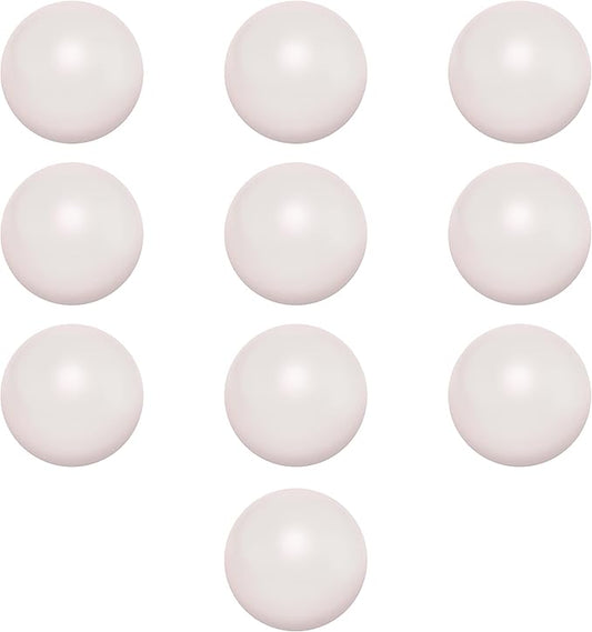 Stress Balls for Adults, 10 pack, Hand Exercise, Perfect For Your Desk, Office, or Home, White