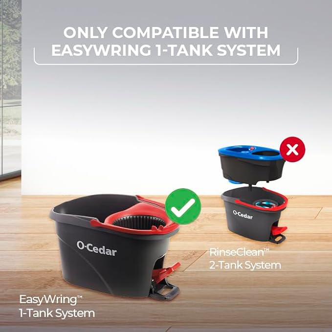 O-Cedar EasyWring Spin Mop Head Refill (Pack of 6)