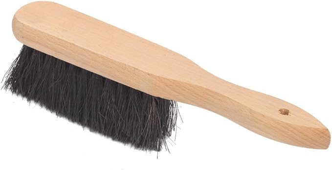 Aboniris Coal Shovel and Hearth Brush Set Made of Natural Wood and Coco Bristles, Hearth Tidy Set, Fireplace Shovel and Brush, Fireplace Tool Set, Metal Brush Pan Set, Fireplace Tools, Firepit Tools