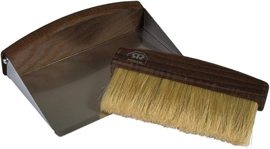 Redecker Oiled Thermowood Table Sweeping Set, 6-1/4-Inches by 4-1/8-Inches