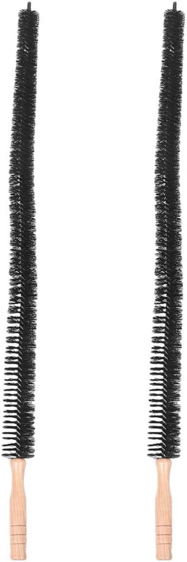 Healifty 2pcs Washing Machine Cleaning Brush Long Handle Multi-Purpose Dryer Vent Cleaning Tool with Full Bristles for Laundry Tub and Pipe Maintenance