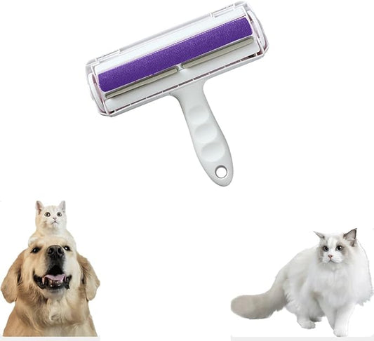 BITACS Reuseable Hair Remover - Pet Hair Roller for Cat, Dog，Couch, Furniture, Carpet and Bedding, Portable Lint Rollers - Perfect Cat Dog Fur Remover Tool (Color : Purple)
