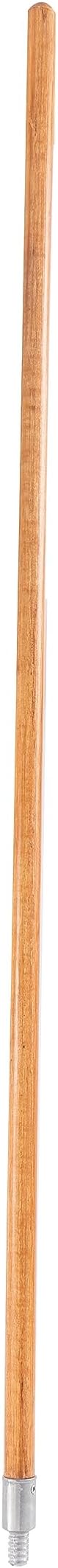 Matthew Cleaning Commercial 60inch Screw On Mop Handle for Floor Cleaning Heavy Duty Mop Head Replacement Holder Industrial Grade Lacquered-Wood Handle with Threaded Metal Tip - 6 Pack