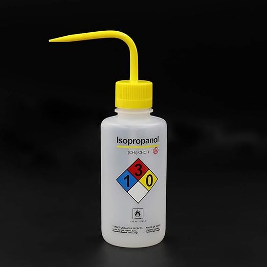 Isopropanol Narrow Mouth Wash Bottles, 3pcs of Vol.500ml, LDPE Material, WBI500-003