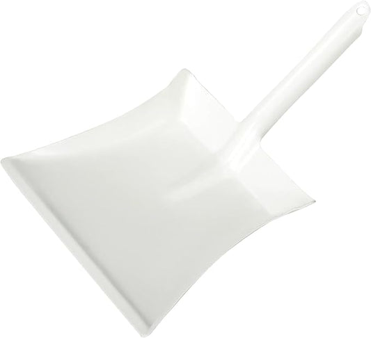 Redecker Children’s Play Dustpan, Durable Metal with Powder-Coated Finish, White, (Brush Sold Separately)