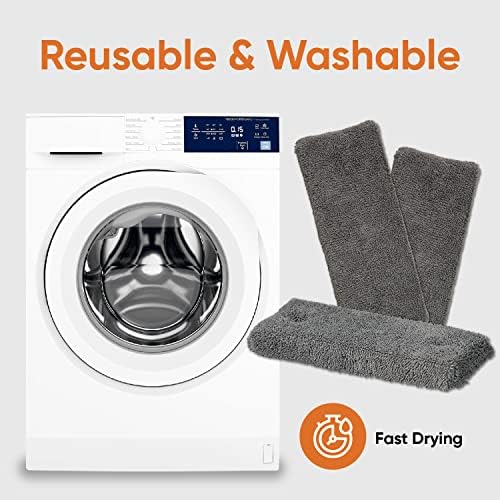 Superio Microfiber Mopping Head Replacement for Self-Wring Miracle Mop, Microfiber Cleaning Pad, Refill, Self Wringing Mop